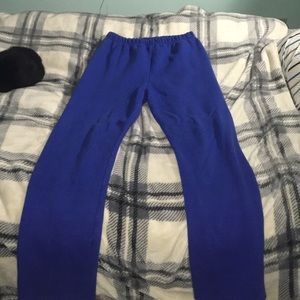 Blue sweatpants